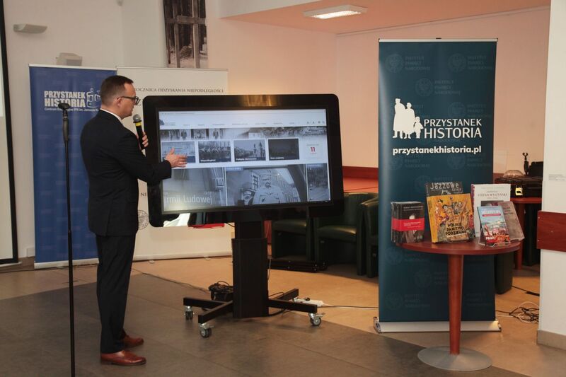 Prezentacja portalu Przystanekhistoria.pl – Warszawa, 11 grudnia 2019. Fot. Piotr Życieński (IPN)