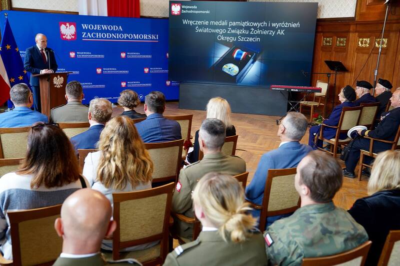 Uroczystość wręczenia medali i odznaczeń Światowego Związku Żołnierzy Armii Krajowej – Szczecin, 18 czerwca 2024.