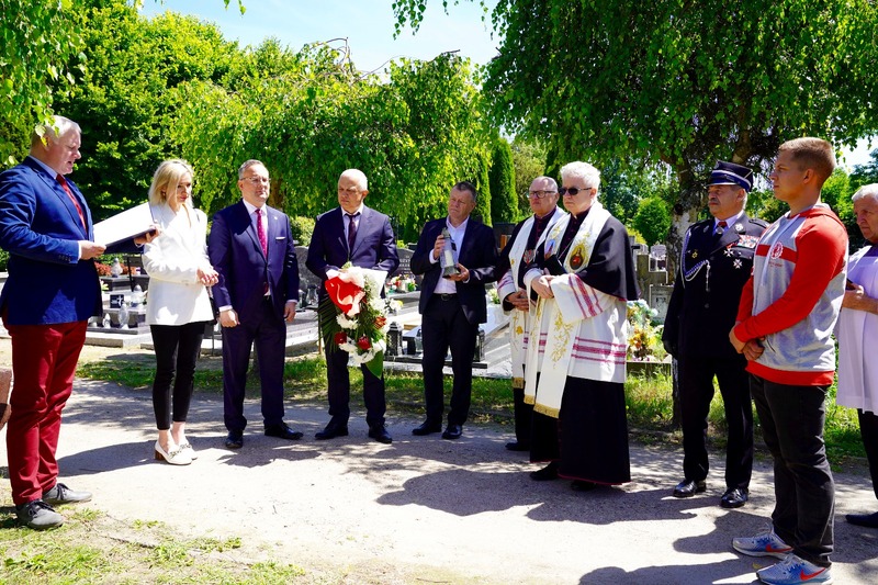 Prezentacja nagrobka weterana Legionów Polskich, Stanisława Kostasia – Resko, 20 czerwca 2024