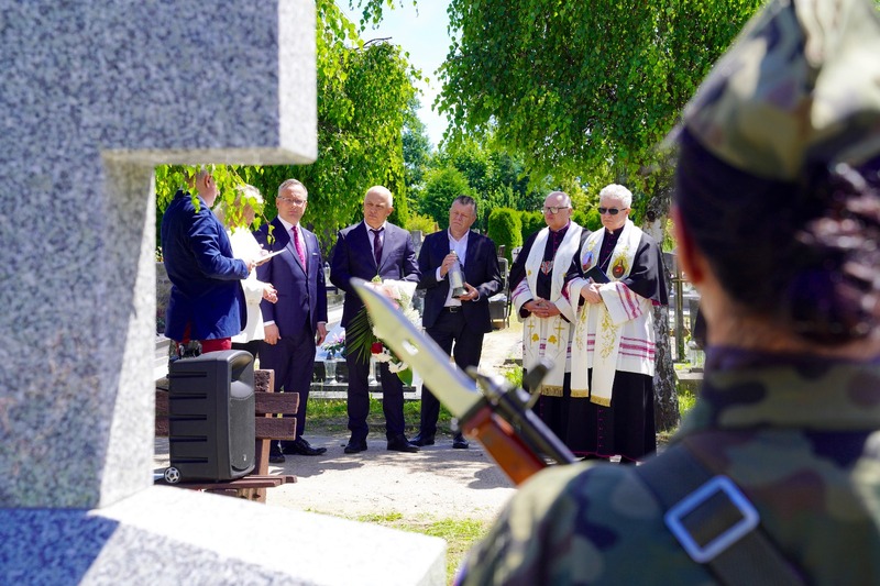 Prezentacja nagrobka weterana Legionów Polskich, Stanisława Kostasia – Resko, 20 czerwca 2024