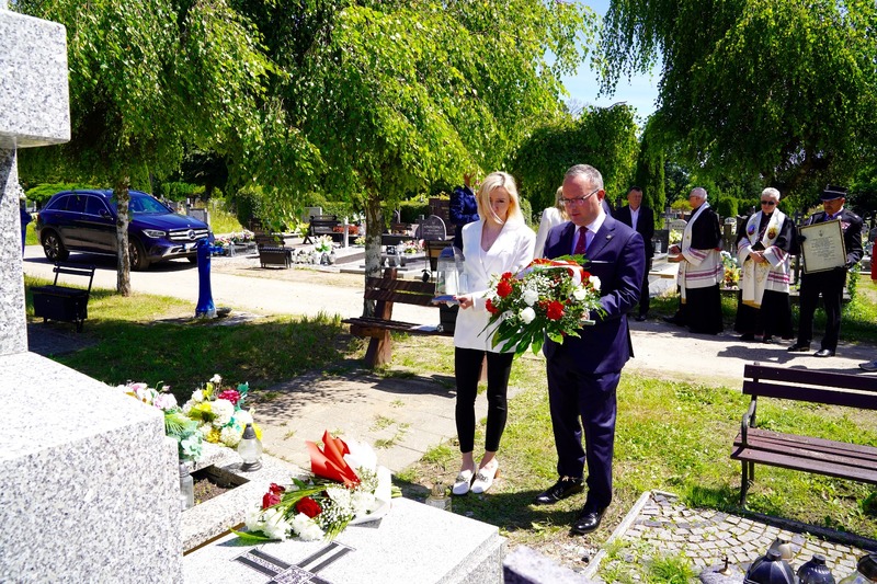 Prezentacja nagrobka weterana Legionów Polskich, Stanisława Kostasia – Resko, 20 czerwca 2024