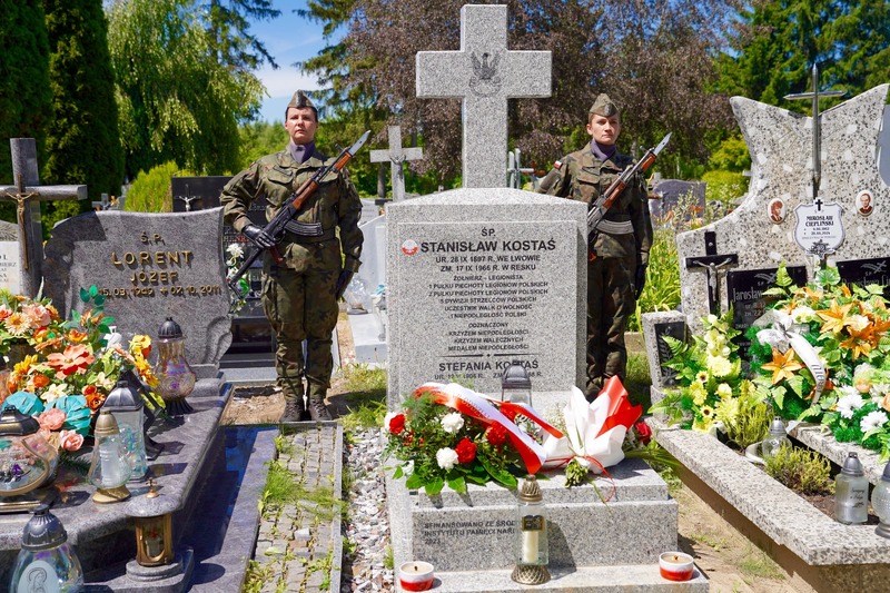 Prezentacja nagrobka weterana Legionów Polskich, Stanisława Kostasia – Resko, 20 czerwca 2024