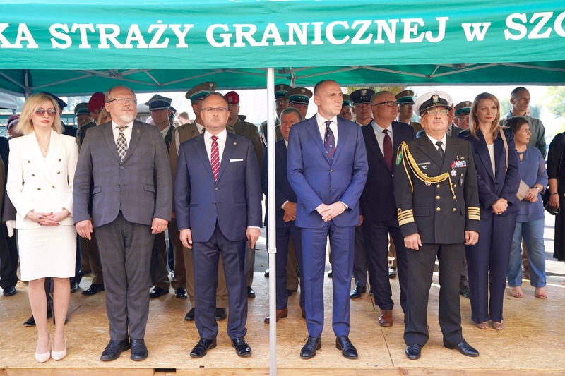 Uroczystość odsłonięcia tablicy upamiętniającej 100. rocznicę utworzenia Korpusu Ochrony Pogranicza – Szczecin, 17 września 2014.