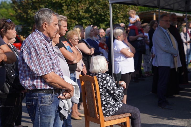 Uroczystość odsłonięcia tablicy upamiętniającej Józefa Bosia "Lot" – Krzepocin, 19 września 2014.