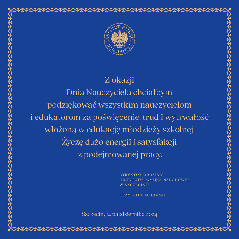 Najlepsze życzenia z okazji Dnia Nauczyciela