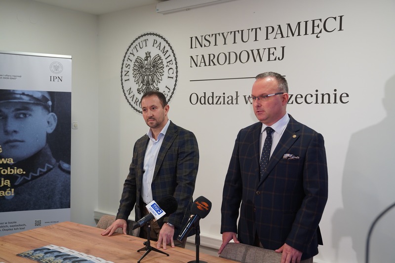 Konferencja prasowa Krzysztofa Męcińskiego dyrektora Oddziału IPN w Szczecinie – Szczecin, 31października 2024 r.