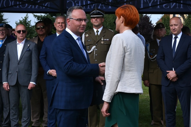 Uroczystość nadania nazwy placu imienia powstańca warszawskiego Józefa Ankiewicza ps. „Rdzeń”