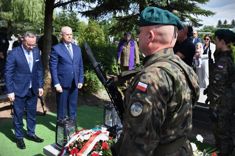 Uroczystość nadania nazwy placu imienia powstańca warszawskiego Józefa Ankiewicza ps. „Rdzeń”