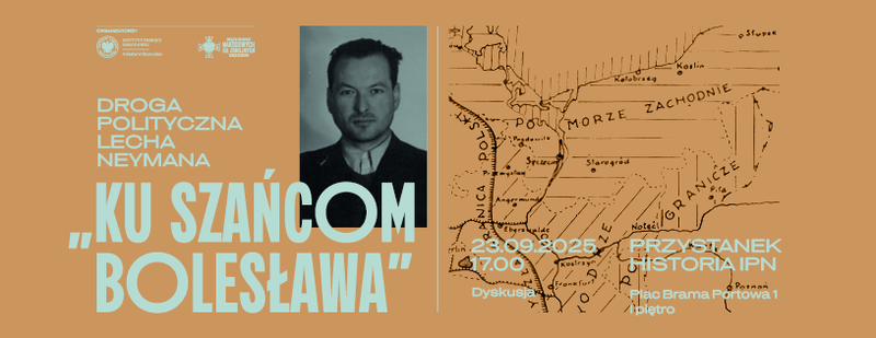 Grafika z zaproszeniem na wykład dr. Rafała Sierchuły (IPN Poznań) pt. „ Ku Szańcom Bolesława”