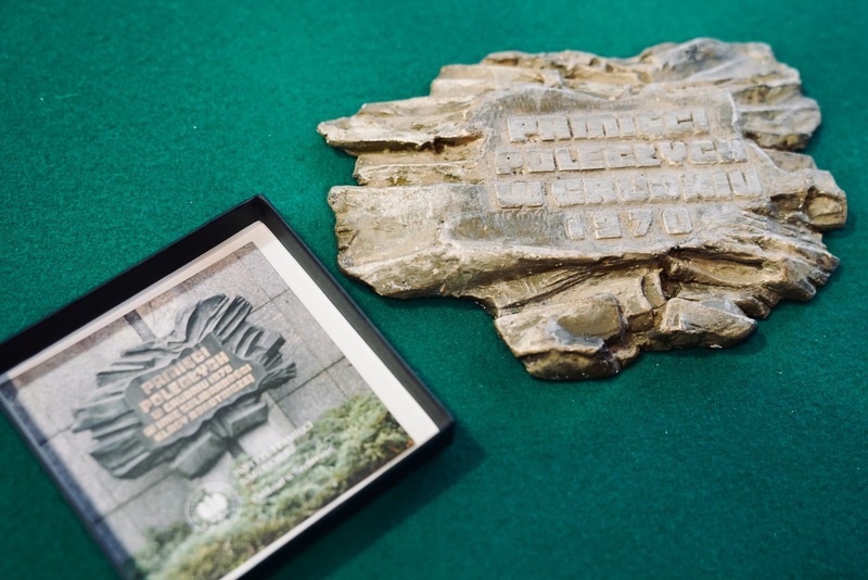 Konferencja prasowa dyrektora Instytutu Pamięci Narodowej Oddział w Szczecinie, w związku z 55. rocznica Grudznia 1970 r.