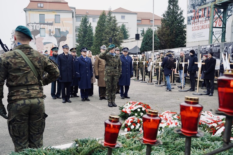 Uroczystości z okazji 55. rocznicy Grudnia 1970 r. w Szczecinie