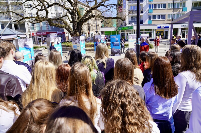 Plenerową wystawę „Wygnali Bieruta z trybuny" otworzyliśmy w centrum Szczecina – Szczecin, 17 kwietnia 2026