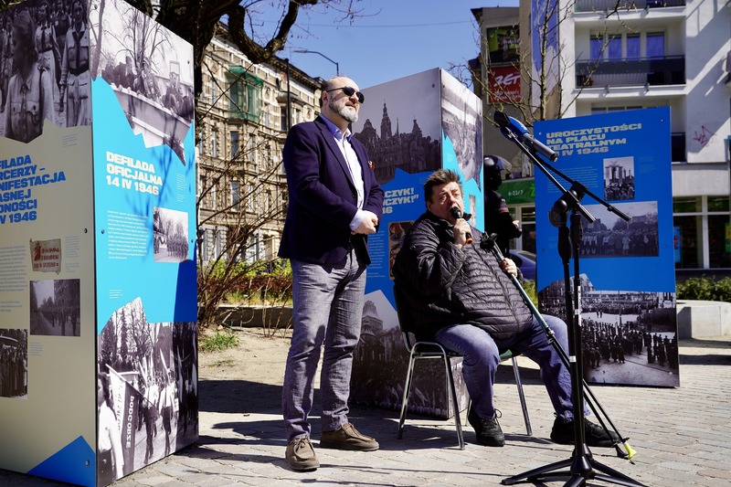 Plenerową wystawę „Wygnali Bieruta z trybuny" otworzyliśmy w centrum Szczecina – Szczecin, 17 kwietnia 2026