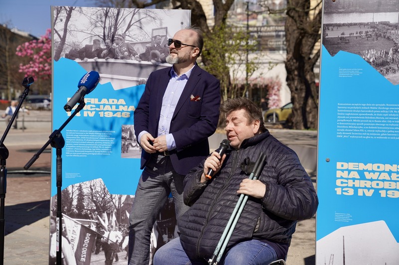 Plenerową wystawę „Wygnali Bieruta z trybuny" otworzyliśmy w centrum Szczecina – Szczecin, 17 kwietnia 2026