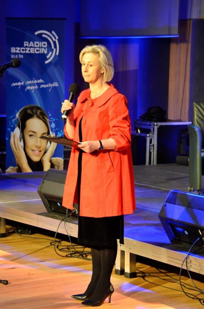 Agata Rokicka, dziennikarka Polskiego Radia Szczecin, prowadząca spotkanie