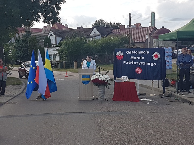 Uroczyste odsłonięcie Muralu Patriotycznego w Węgorzynie