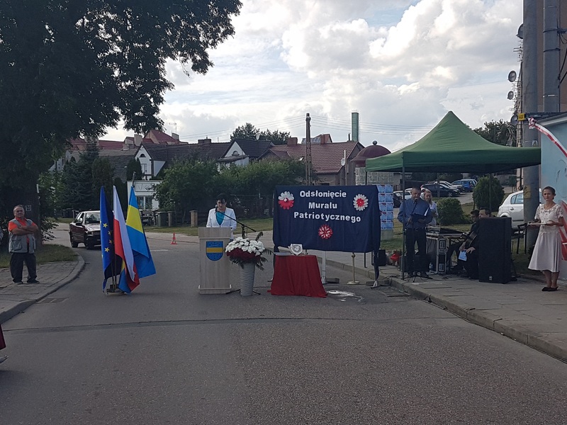 Uroczyste odsłonięcie Muralu Patriotycznego w Węgorzynie