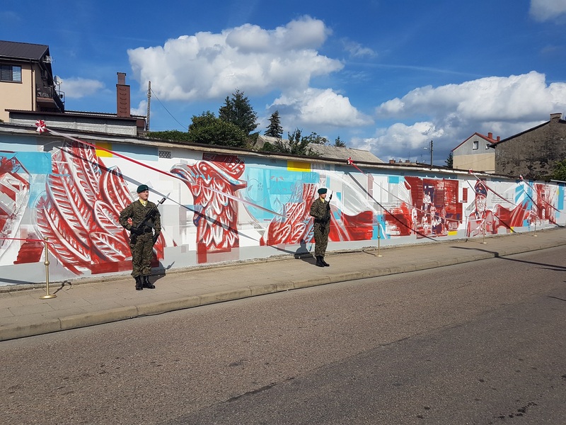 Uroczyste odsłonięcie Muralu Patriotycznego w Węgorzynie