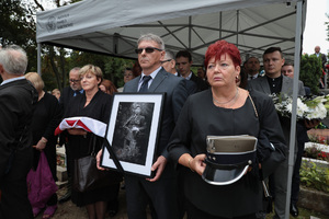 Uroczystości pogrzebowe Antoniego Wąsowicza ps. „Roch” – Golczewo, 16 września 2021 (fot. Mikołaj Bujak/IPN)