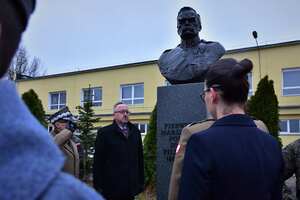 Odsłonięcie pomnika Marszałka Józefa Piłsudskiego, Złocieniec, 5 grudnia 2022