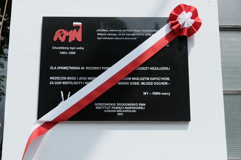 40. rocznica powstania Ruchu Młodzieży Niezależnej w Gorzowie Wielkopolskim fot. Paweł Kamrad www.EchoGorzowa.pl