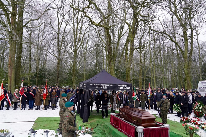 Pożegnaliśmy ppłk. Zbigniewa Piaseckiego ps. „Czekolada” – Szczecin, 12 stycznia 2024