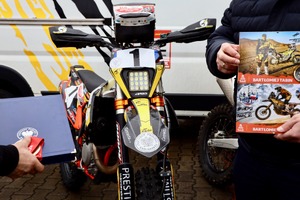 Podziękowaliśmy motocykliście z Rajdu Dakar – Szczecin, 10 lutego 2024 r.